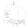 Angel Full Bed with Canopy, White & Purple