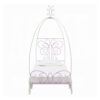 Angel Full Bed with Canopy, White & Purple