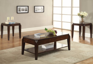 Innovative Coffee Table with Lift Top, Walnut Brown
