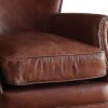 13022026698f04fa1235f.jpeg Leather Upholstered Accent Chair With Nail head Trim, Dark Brown