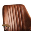 Metal & Leather Executive Office Chair, Cocoa Brown