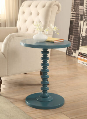 13022026698f0590a7452.jpeg Astonishing Side Table With Round Top, Teal Blue