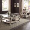 Charming Coffee Table, Brown& Clear Glass