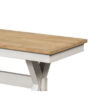 13022026698f06d889d63.jpeg Pury Dining Bench, 48 Inch Light Brown Plank Seat, Antique White Base