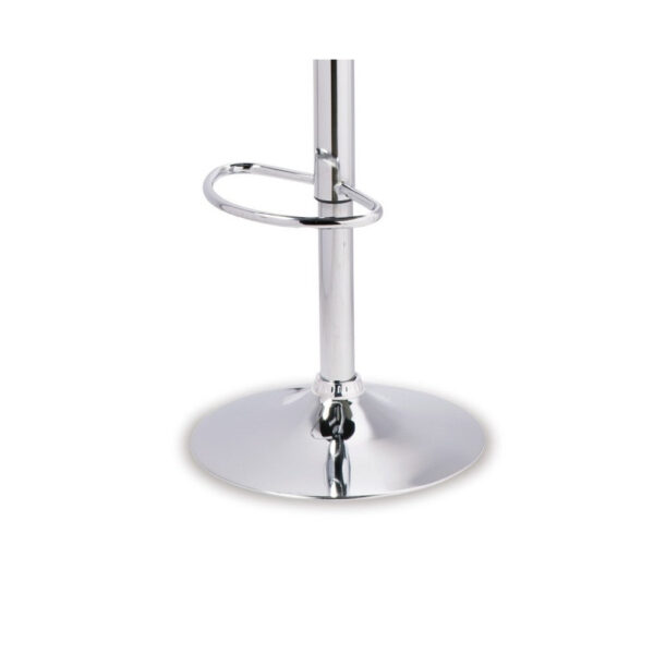 Beal Swivel Barstool Set of 2, Black Faux Leather, 24-33 Extra Tall Seat