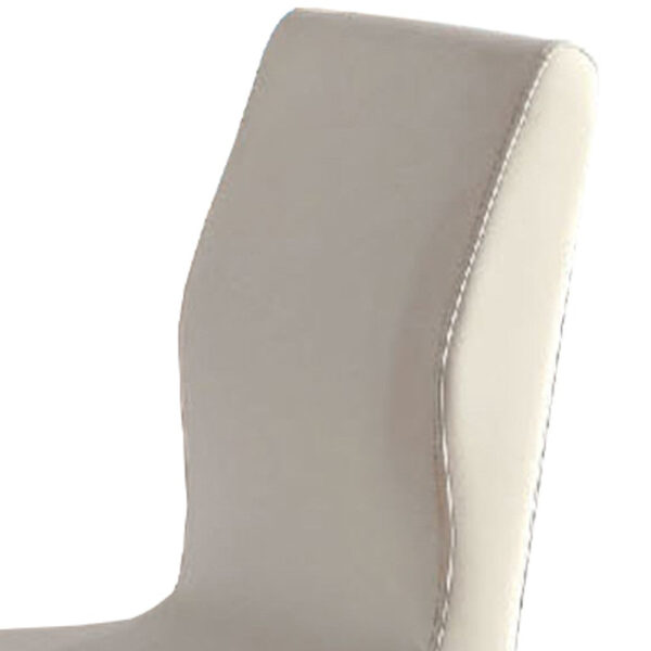 Lodia I Contemporary Side Chair, White, Set of 2