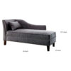 13022026698f07d7dfa8c.jpeg Contemporary Gray Linen Like Fabric Chaise