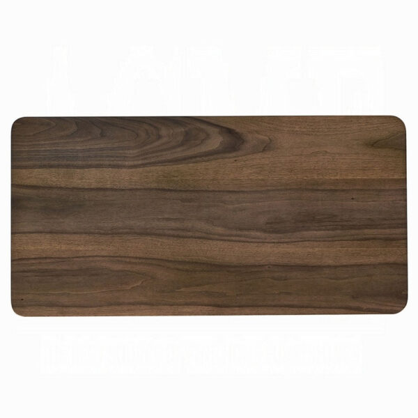 Fexy Coffee Table, 47 Inch Rectangular Top with Angled Legs, Walnut Brown