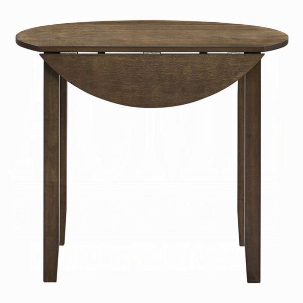 13022026698f0842649fe.jpeg Dexy Dining Table, 35 Inch Round Top, Farmhouse Walnut Brown Wood