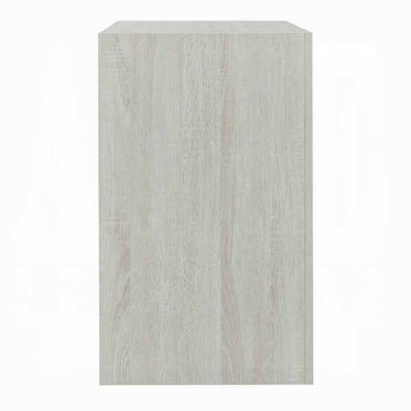 13022026698f088fd7756.jpeg Geya Nightstand with 3 Drawers, Chrome Metal Handles, Light Gray