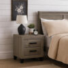 13022026698f08b7f3176.jpeg Rachy Nightstand, 2 Drawers with Black Metal Handles, Farmhouse Light Gray
