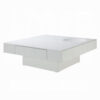 13022026698f08ea25028.jpeg Keya Coffee Table, 43 Inch Square Plinth Top, High Gloss White Finish
