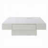 13022026698f08ec44710.jpeg Keya Coffee Table, 43 Inch Square Plinth Top, High Gloss White Finish