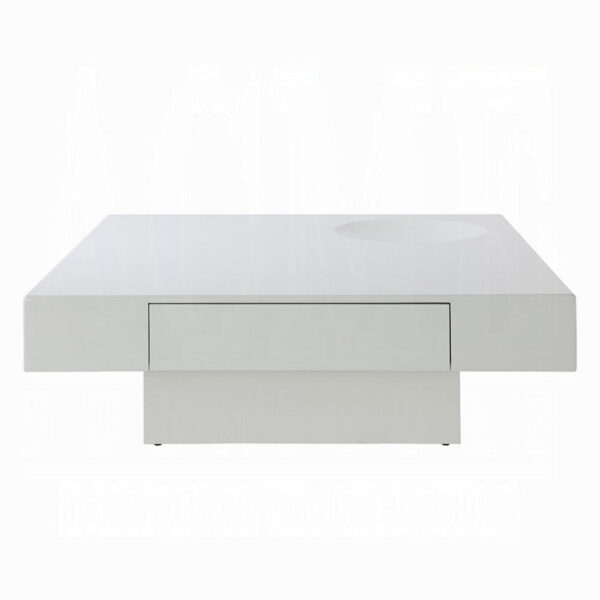 13022026698f08ec44710.jpeg Keya Coffee Table, 43 Inch Square Plinth Top, High Gloss White Finish