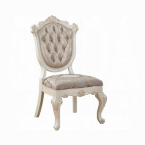 13022026698f08f65ce1d.jpeg Cheny Dining Side Chair Set of 2, Faux Leather, Baroque Pearl Beige
