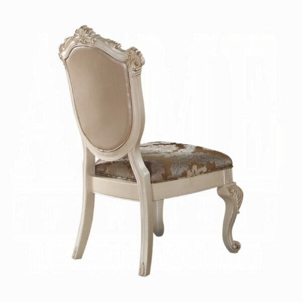 13022026698f08f7d3acd.jpeg Cheny Dining Side Chair Set of 2, Faux Leather, Baroque Pearl Beige