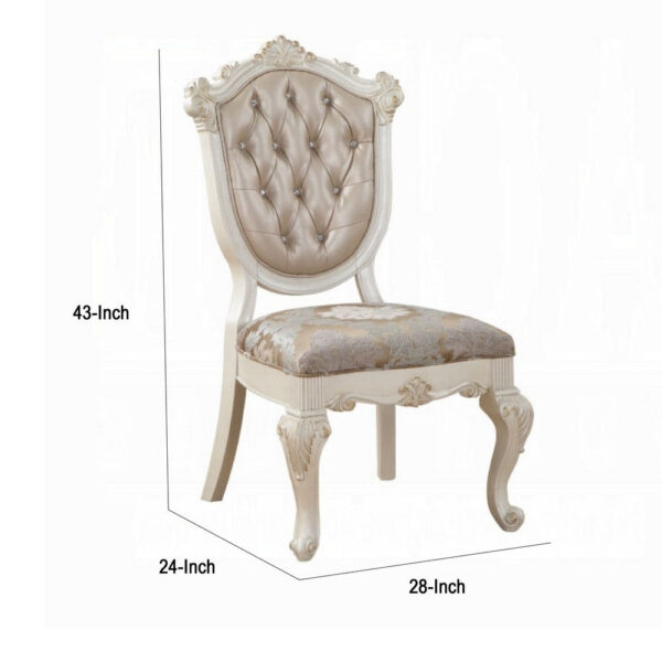 13022026698f08fc1740f.jpeg Cheny Dining Side Chair Set of 2, Faux Leather, Baroque Pearl Beige