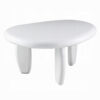 13022026698f0936511a0.jpeg Vayu End Table, 30 Inch Asymmetric, Tri Pebble Legs, High Gloss White