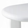 13022026698f093acc438.jpeg Vayu End Table, 30 Inch Asymmetric, Tri Pebble Legs, High Gloss White