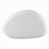 13022026698f0948c7855.jpeg Vayu Coffee Table, 30 Inch Asymmetric Pebble Design, High Gloss White
