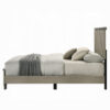 13022026698f0982c7db2.jpeg Anna Queen Bed, Panel Headboard with LED, Weathered Gray Wood, Modern Style