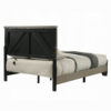 13022026698f098463882.jpeg Anna Queen Bed, Panel Headboard with LED, Weathered Gray Wood, Modern Style