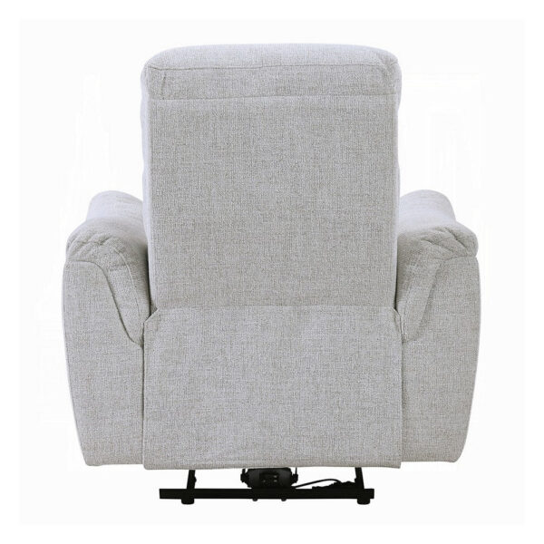 13022026698f099a58e71.jpeg Tres Power Motion Recliner Chair with USB Port, Foam Fill Gray Chenille