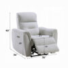 13022026698f099bd82cf.jpeg Tres Power Motion Recliner Chair with USB Port, Foam Fill Gray Chenille