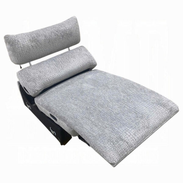 13022026698f09add40f3.jpeg Falo Modular Power Motion Recliner Armless Chair, Light Gray Chenille
