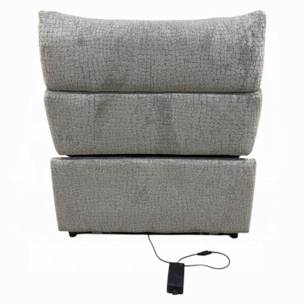 13022026698f09b07f224.jpeg Falo Modular Power Motion Recliner Armless Chair, Light Gray Chenille