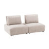 13022026698f0a40ace02.jpeg Stavan Modular 2 Seat Sofa, Light Brown Boucle, Adjustable Seat Depth