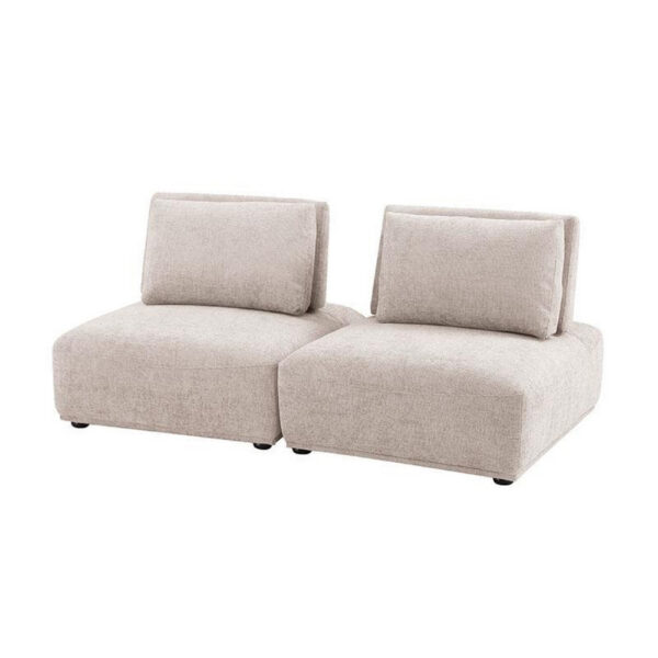 13022026698f0a422acb0.jpeg Stavan Modular 2 Seat Sofa, Light Brown Boucle, Adjustable Seat Depth