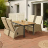 13022026698f0a72c43c8.jpeg Ankia 7pc Outdoor Dining Set, 6 Reclining Chairs, Beige, 62-84 Inch Table