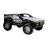 13022026698f0a9c4964a.jpeg Jacky Kids Twin Bed with Off-Road Car Design, LED Headlights, Black Wood