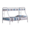 13022026698f0adcba125.jpeg Fegy Twin over Full Bunk Bed with Ladder and Rails, White Metal Frame