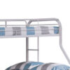 13022026698f0adfe15d1.jpeg Fegy Twin over Full Bunk Bed with Ladder and Rails, White Metal Frame