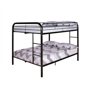 13022026698f0b0de539a.jpeg Fegy Full Over Full Bunk Bed, Ladder and Rails, Black Metal Frame