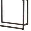 13022026698f0b6629bb1.jpeg Iry Side End Table, Black Steel Sled Base, 22 Inch, Gloss White Lacquer