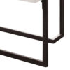13022026698f0b7791b0f.jpeg Iry Coffee Table, Black Steel Sled Base, 47 Inch, Gloss White Lacquer Top