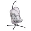 Bery Outdoor Swing Chair with Foldable Stand, Light Gray Cushion