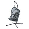 Bery Outdoor Swing Chair with Foldable Stand, Dark Gray Cushion