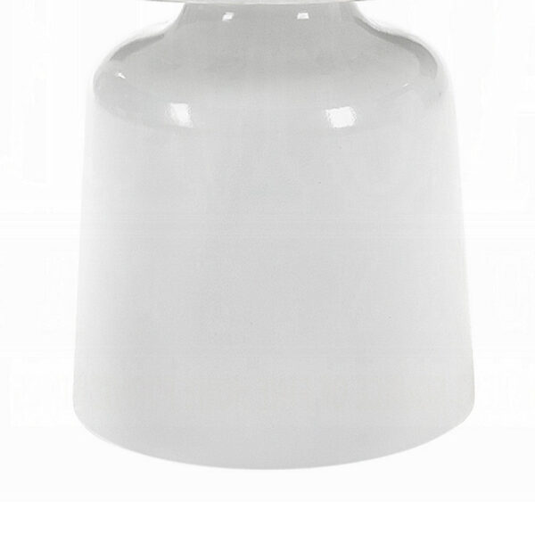 Zayn Round End Table with Pedestal Base, White Faux Marble, 22 Inch