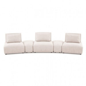 13022026698f0c78a006f.jpeg Stavan Modular Curved 3 Seat Sofa, Light Brown Boucle Adjustable Backs