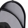 28 Inch Swing Chair, Breathable Mesh Shade, Sturdy Steel Frame, Black
