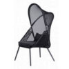 13022026698f0e35b5faa.jpeg 34 Inch Outdoor Foldable Chair, Set of 2, Black Fabric Seat, Steel Frame