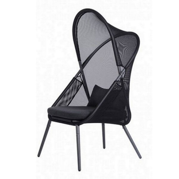 13022026698f0e35b5faa.jpeg 34 Inch Outdoor Foldable Chair, Set of 2, Black Fabric Seat, Steel Frame