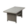 13022026698f0eff43494.jpeg 59 Inch Outdoor Aluminum Dining Table, Gray Faux Wicker, Slatted Surface