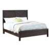 13022026698f0f19cc81b.jpeg Yale Platform Queen Size Bed, Crossed Accent Panel, Dark Walnut Brown
