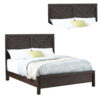 13022026698f0f1f2f7c3.jpeg Yale Platform Queen Size Bed, Crossed Accent Panel, Dark Walnut Brown