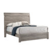 13022026698f0f2a8895d.jpeg Posy Platform Queen Size Bed with Split Headboard, Distressed Gray Wood